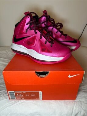 Nike LeBron X GS Fireberry